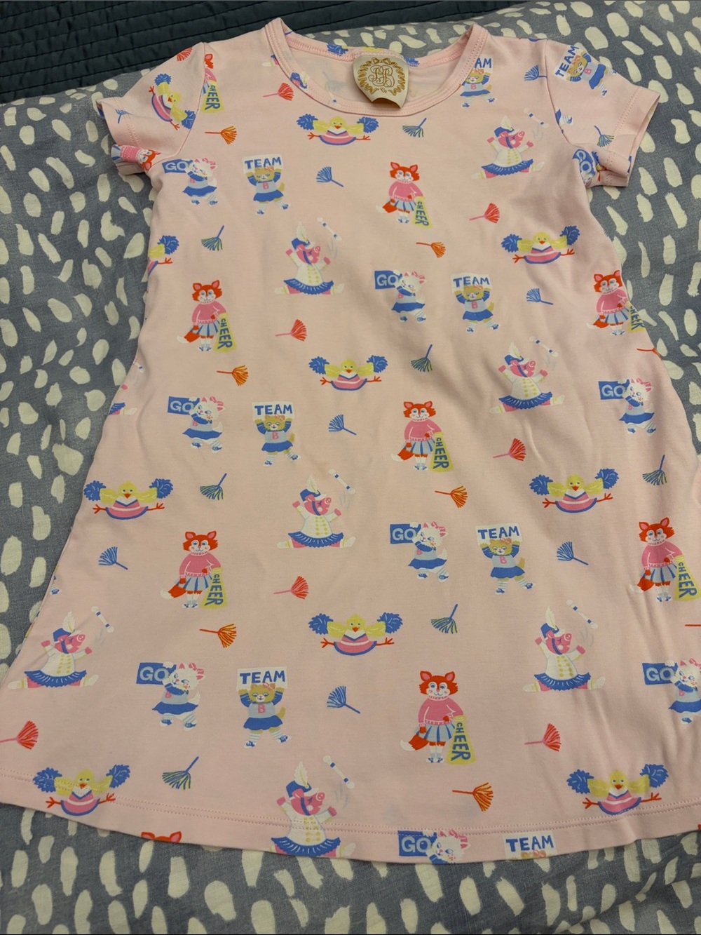 The Beaufort Bonnet Company Polly Play Dress Cheer Print